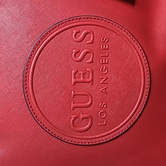 Red GUESS Tote - Picture 2 of 15